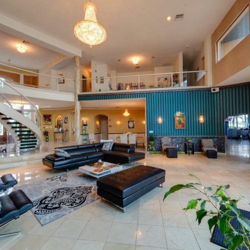Comfortable living area at a treatment center